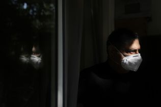 Sandeep Vij, at his residence in Sainik Farms, who is struggling with breathing problems due to pollution, at New Delhi on Thursday, December 12, 2025. Express photo by Abhinav Saha