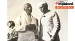 Jawaharlal Nehru with Sardar Vallabhbhai Patel in 1950. (Nehru Archives)
