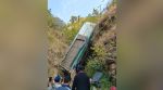 The bus fell into a gorge 200 metres below the road at a bend.
