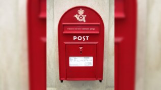denmark letters post box