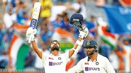 India needed a big score to stamp their authority on the Test and it was captain Rahane himself who stepped up. (Reuters Photo)