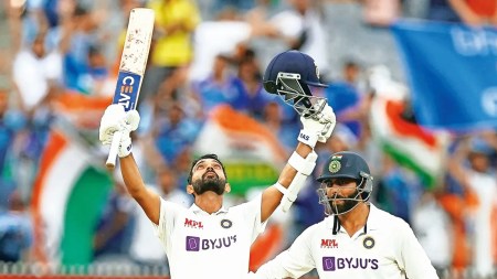 India needed a big score to stamp their authority on the Test and it was captain Rahane himself who stepped up. (Reuters Photo)