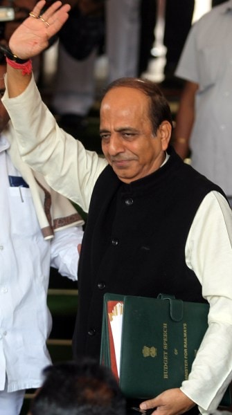 Union Railways Minister Dinesh Trivedi arrives at Parliament House to present the Rail Budget 2012-13 in New Delhi on Wednesday. Express Photo by Anil Sharma 14-03-2012