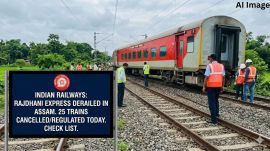 The loco pilot on observing the herd of elephants applied emergency brakes.
