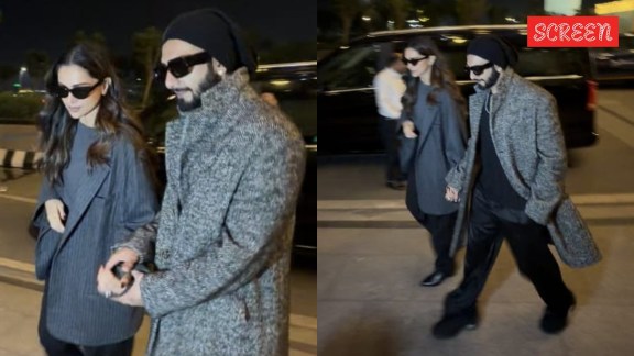 Amid Dhurandhar success, Deepika Padukone and Ranveer Singh were spotted at Mumbai airport with his family