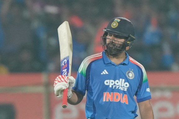 Rohit Sharma scored 75 off 73 balls (AP Photo)