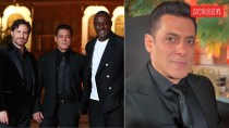 Salman Khan poses with Idris Elba at Red Sea Film Festival