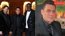 Salman Khan poses with Idris Elba at Red Sea Film Festival