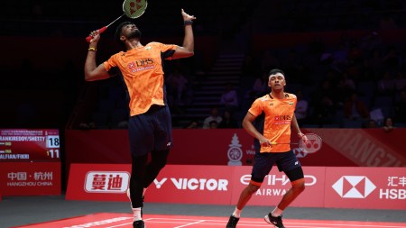 Satwik-Chirag are leading the way at the end of two rounds of matches, having won both their matches so far, albeit in three games. (BWF Photo)