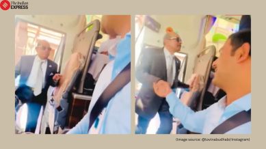 Indian billionaire takes a bus in Dubai