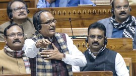 Shivraj singh chouhan speaking during parliament session