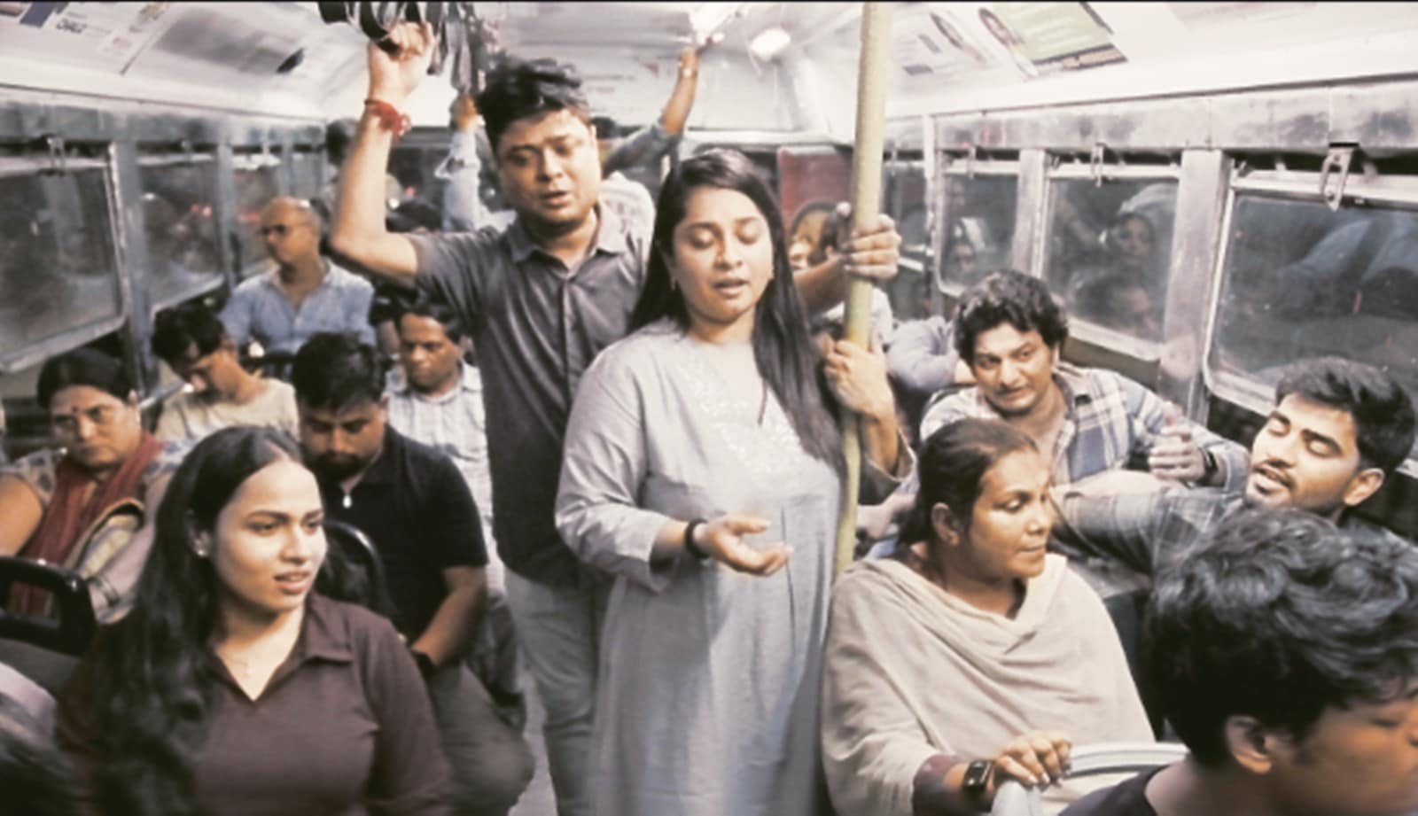 A still from the video installation