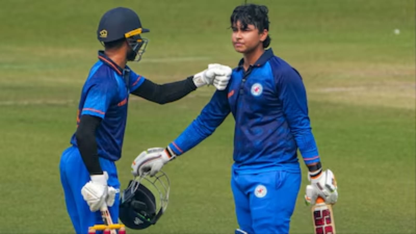  Vaibhav Suryavanshi smashed the fastest 150 in List A cricket, bettering AB de Villiers. (PTI)