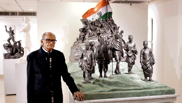 Ram Vanji Sutar, Ram Vanji Sutar dies, Ram Vanji Sutar death, Ram Vanji Sutar obit, Statue of Unity sculptor dies at 100, Indian express news, current affairs