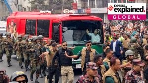 BNP acting chairman Tarique Rahman in Dhaka on Thursday. PTI