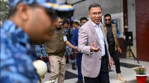 BNP Acting Chairman, Tarique Rahman, arrives at Hazrat Shahjalal International Airport in Dhaka.