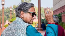 New Delhi: Congress MP Shashi Tharoor during the Winter session of Parliament, in New Delhi, Tuesday, Dec. 16, 2025. (PTI Photo/Salman Ali)(PTI12_16_2025_000133A)