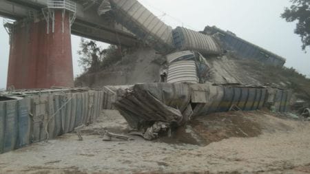 According to Railways, the incident took place near kilometer post 344/05 at around 23:25 hrs on December 27.