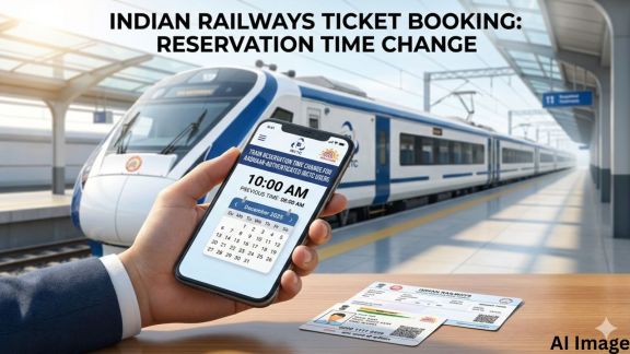 Indian Railways train ticket booking online (Image generated using AI)