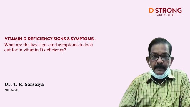 Dr. T. R. Sarsaiya addresses the lack of awareness surrounding Vitamin D deficiency.