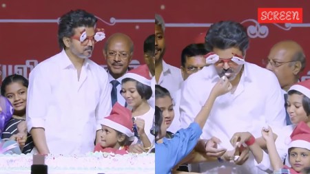 Vijay at a Christmas event