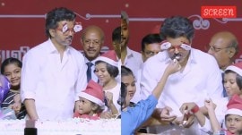 Vijay at a Christmas event
