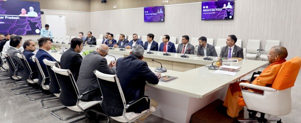 Uttar Pradesh CM in a board meeting