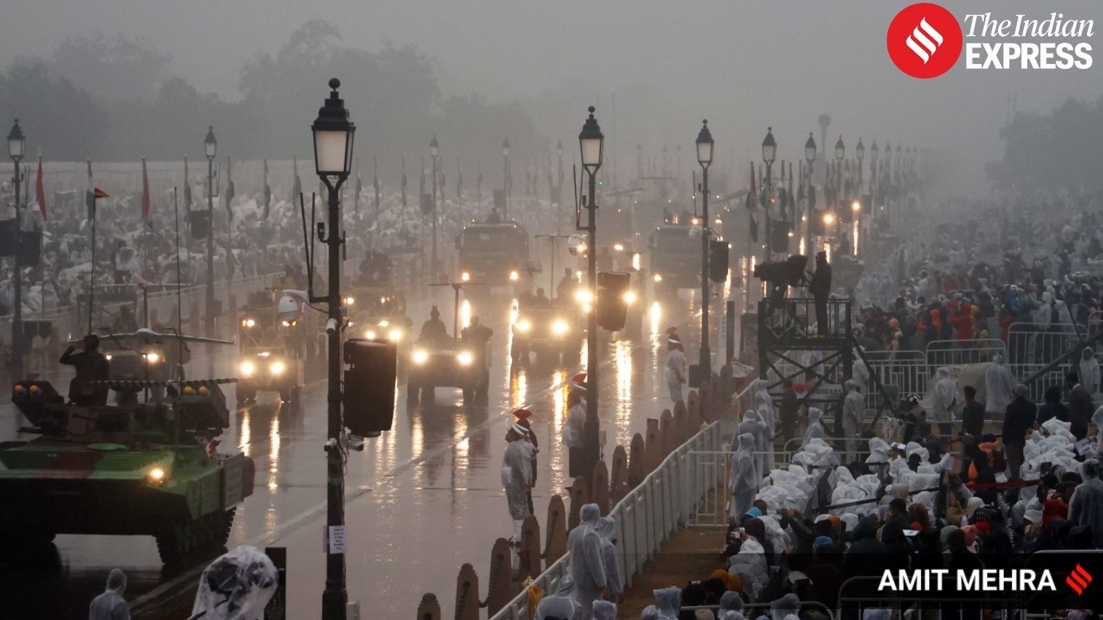 The rehearsal followed the same route and sequence as the main Republic Day Parade scheduled to be held on January 26