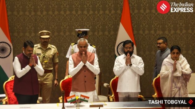NCP leaders, legislators, and party workers attended the oath-taking ceremony in Mumbai