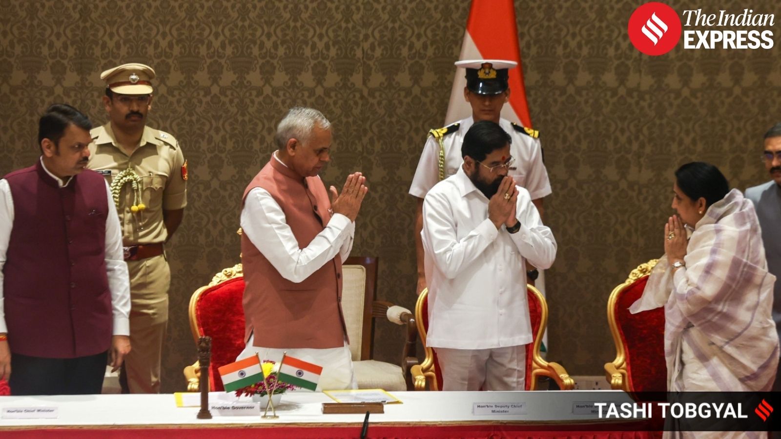 Chief Minister Devendra Fadnavis and Deputy Chief Minister Eknath Shinde were present