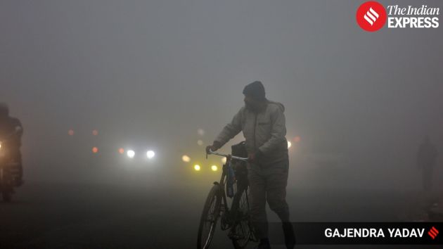 Airport authorities said low-visibility procedures were in place, with general visibility at IGI Airport recorded at less than 350 metres