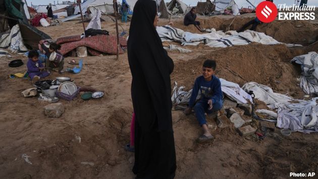 One of the strikes hit a residential house in the central Gaza Strip