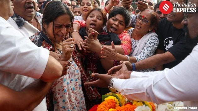 Inside the residence, Pinky’s mother and elder sister were inconsolable as the family awaited official information
