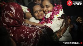 The meeting with family included her mother