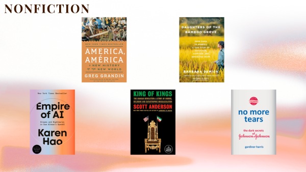 NBCC ਅਵਾਰਡਾਂ ਲਈ ਗੈਰ-ਗਲਪ ਨਾਮਜ਼ਦ ਵਿਅਕਤੀਆਂ ਦੀ ਕਿਤਾਬ ਦੇ ਕਵਰ