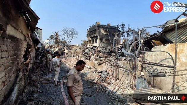 Police initially confirmed three deaths, but fire department sources later said seven badly burnt bodies were retrieved