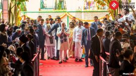 Prime Minister Narendra Modi attended the Pongal festival celebrations at the residence of Union Minister of State L Murugan in New Delhi