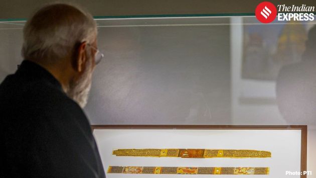 Officials said the display aims to promote awareness of India’s archaeological heritage and the historical significance of Buddhist relics