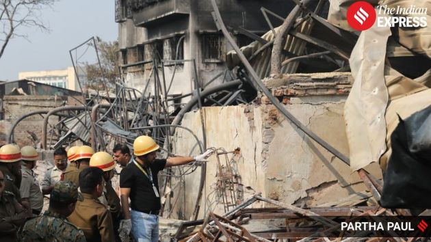 The warehouse complex housed a decorators’ unit and a factory supplying a popular momo chain