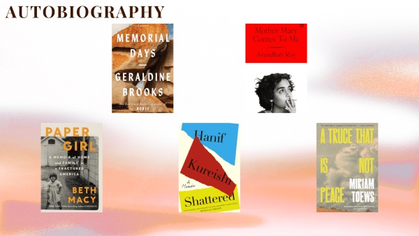 NBCC ਅਵਾਰਡਾਂ ਲਈ ਨਾਮਜ਼ਦ ਵਿਅਕਤੀਆਂ ਦੀ ਆਤਮਕਥਾ ਦੇ ਕਵਰ