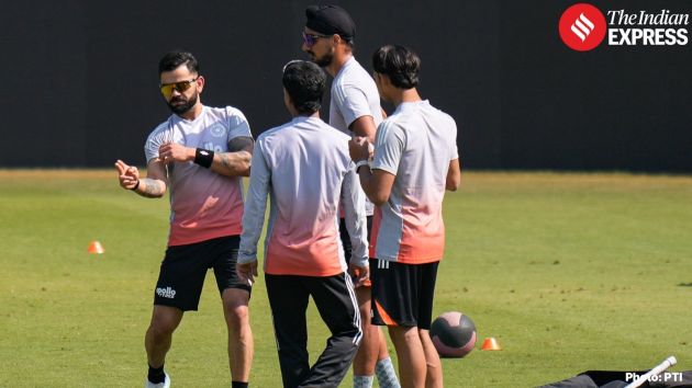 India’s Virat Kohli, Arshdeep Singh and other teammates took part in an intensive training session at Holkar Cricket Stadium in Indore