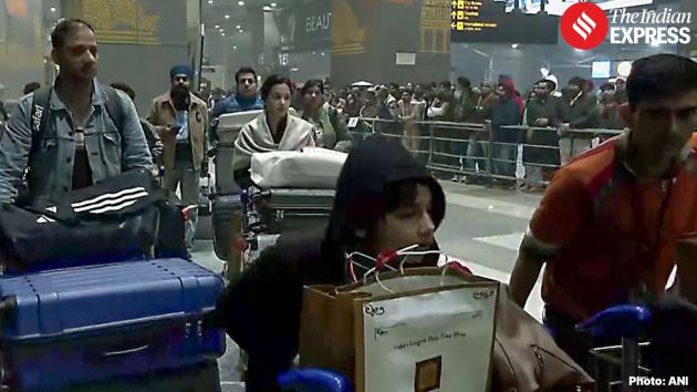 Shabbir Hussain, a resident of Jammu and Kashmir who landed earlier in the night, said he witnessed fires and protests in Iran