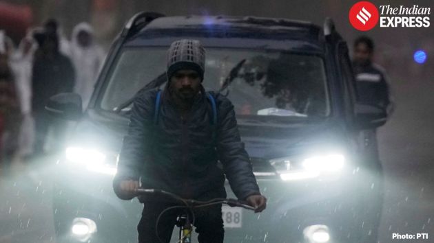 Delhi woke up to a chilly Friday morning after rainfall in several parts of the city