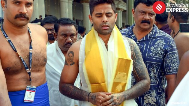 India’s T20 captain Suryakumar Yadav was seen offering prayers at the historic shrine
