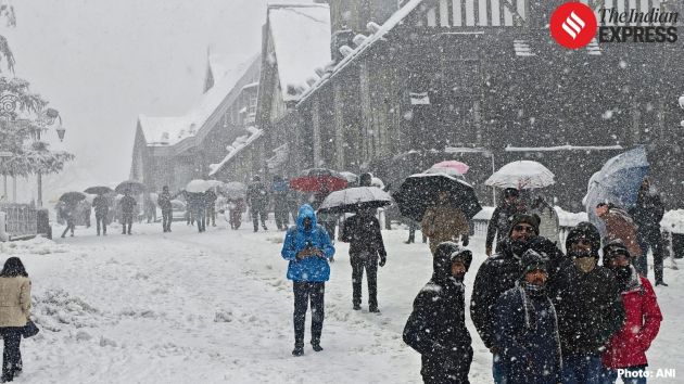 Snowfall was also reported from higher reaches of Himachal Pradesh, including Manali, while several parts of Jammu witnessed rainfall accompanied by cold weather conditions