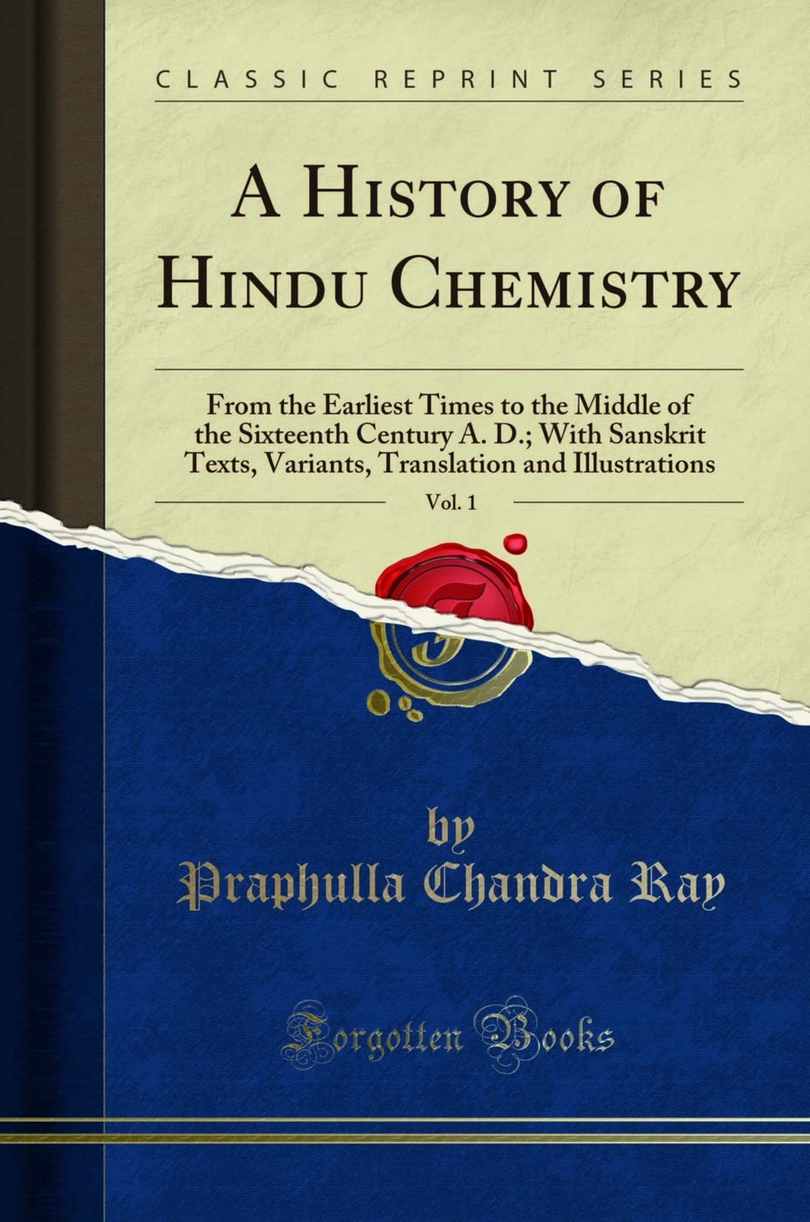A history of Hindu Chemistry
