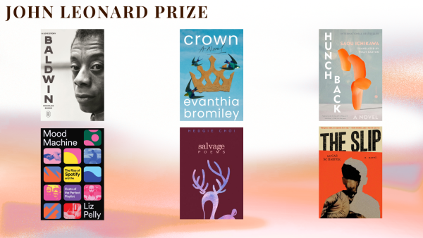 NBCC ਅਵਾਰਡਾਂ ਲਈ ਜੌਹਨ ਲਿਓਨਾਰਡ ਪੁਰਸਕਾਰ ਨਾਮਜ਼ਦ ਵਿਅਕਤੀਆਂ ਦੀ ਕਿਤਾਬ ਦੇ ਕਵਰ