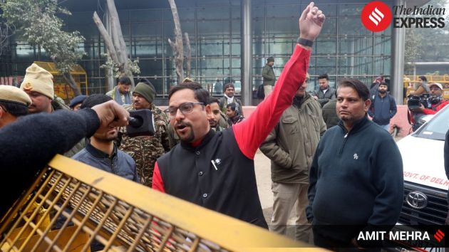 The Delhi Assembly sitting on Wednesday was adjourned for the day after BJP MLAs raised slogans against Leader of Opposition Atishi