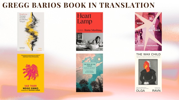 ਅਨੁਵਾਦ ਦੇ ਨਾਮਜ਼ਦ ਵਿਅਕਤੀਆਂ ਵਿੱਚ ਗ੍ਰੇਗ ਬਾਰੀਓਸ ਬੁੱਕ ਦੇ ਬੁੱਕ ਕਵਰ