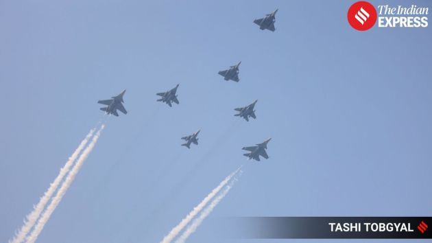 Rehearsals continue at Kartavya Path as organisers coordinate ceremonial, cultural and military segments for the 77th Republic Day parade